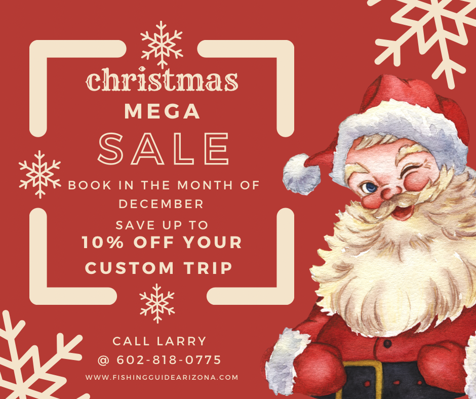 Book in the month of December and save up to 10% OFF your custom trip. Call Larry @ (602) 818-0775